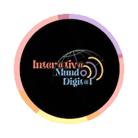 interativamundodigital logo circulo colorido interativamundodigital Sticker
