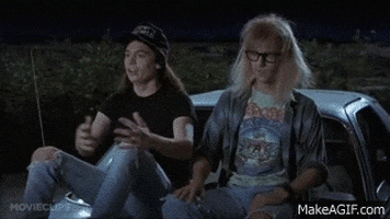 waynes world GIF