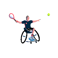 Wheelchair Tennis Win Sticker by Sporttips