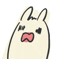 Loop 嚇到 Sticker by bunny_is_moving