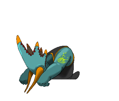Ganja White Night Dino Sticker by Subcarbon