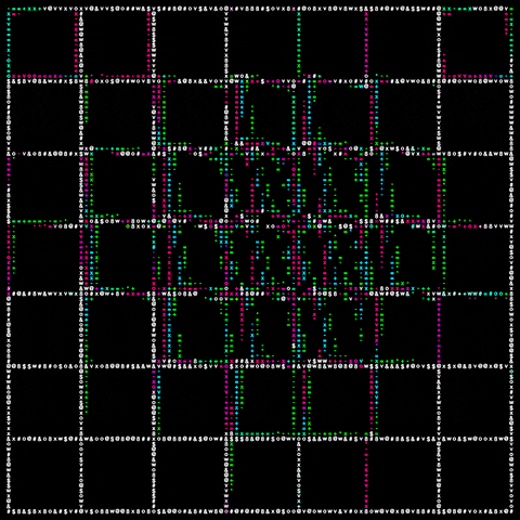 1mposter art animation loop 3d GIF