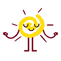 Meditation Om Sticker by Natalia Ebert