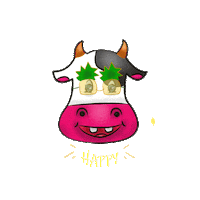 zizaart happy fun holiday morning Sticker
