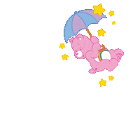carebears cheerbear caringissharing carebearssingapore Sticker