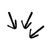 qwickinc point arrows qwick black arrows Sticker