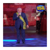 Luiz Inacio Lula Da Silva Singing Sticker by Sou Eu Na Vida