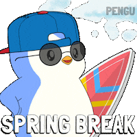 Spring Break Summer Sticker by Pudgy Penguins