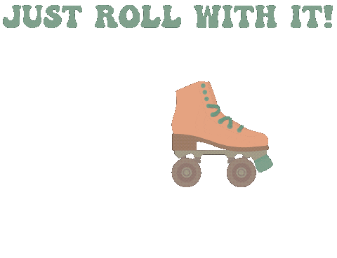 DigitalPlannerCo retro skating groovy rolling Sticker