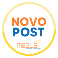Novo Post Energia Solar Sticker by Magus Soluções Renováveis