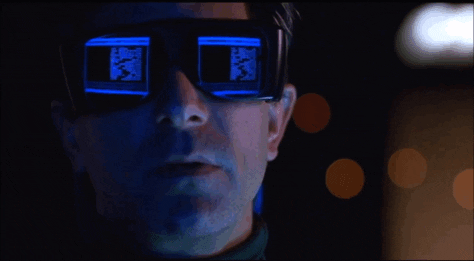 fuzzyghost giphyupload retro 80s vhs GIF