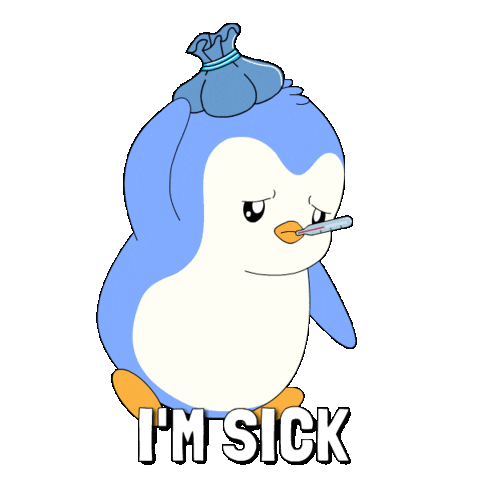 Tired Take Care Sticker by Pudgy Penguins