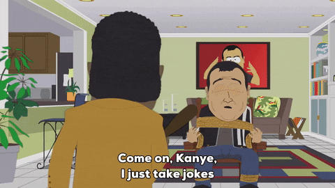 scared kanye west GIF by South Park 