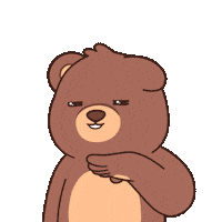 Teddy Bear Hello Sticker by BEARISH