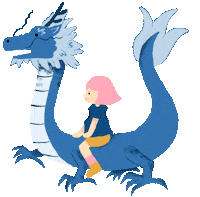 New Year Dragon Sticker by vanish_artwork