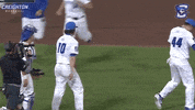high five creighton baseball GIF by Creighton University Athletics