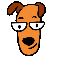 Dog Smile Sticker by Esmile Studio