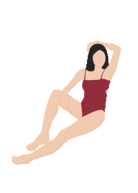 nekidswimwear summer beach bikini tan Sticker