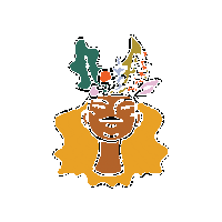 haircamp hair flower child haircamp hair camp Sticker