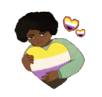 Proud Heart Sticker by Contextual.Matters