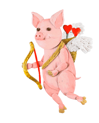 camphollow love valentines day pig camohollow Sticker