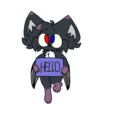 Bat Hello Sticker
