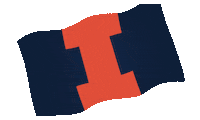 Waving Illinois Fighting Illini Sticker by Fighting Illini Athletics