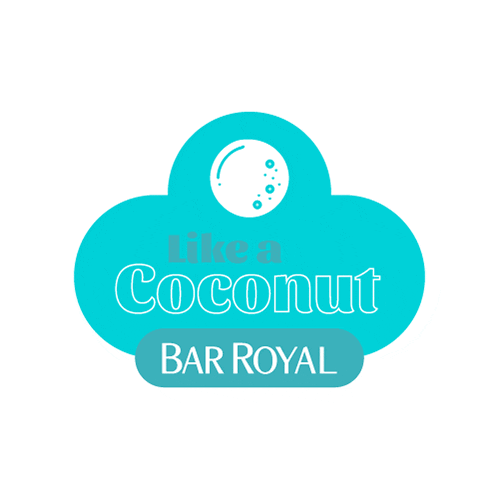 barroyal giphyupload coconut barroyal bar royal Sticker
