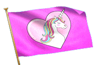 rosa bandera Sticker