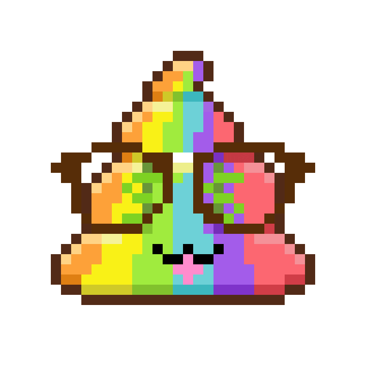 Art Shitting Sticker by Poopies.io