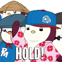 Hold The Line GIF by Pudgy Penguins