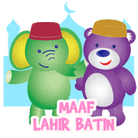 temankodomo lebaran idul fitri idulfitri di rumah aja Sticker