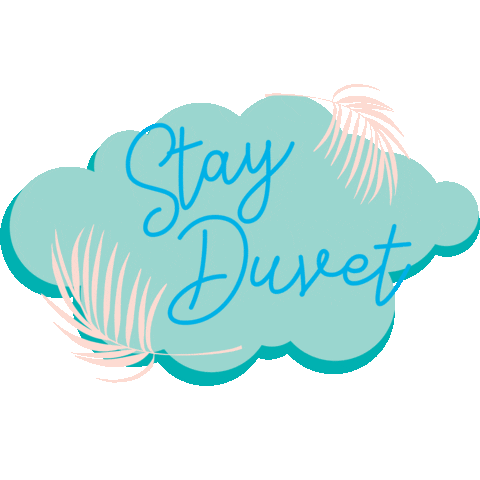 stayduvet giphyupload clouds tropical stay Sticker