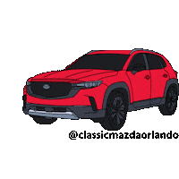 Car Driving Sticker by Classic Mazda Orlando