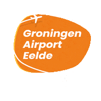 Airplane Spinning Sticker by Groningen Airport Eelde