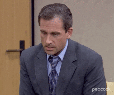 Michael Scott sad