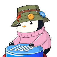 I Love You Kiss Sticker by Pudgy Penguins