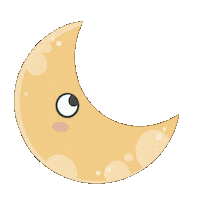 Moon Doodle Sticker