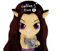 EmpressSuma coffee drink tea coffeetime Sticker