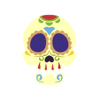 Agencia_Studio_Alpha party laugh skull fiesta Sticker