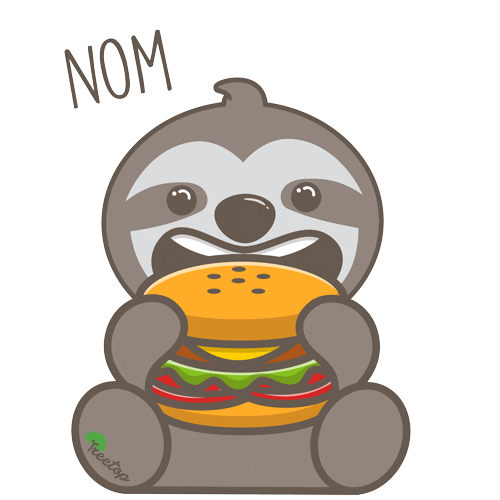 Hungry Fast Food Sticker by Life In Treetop