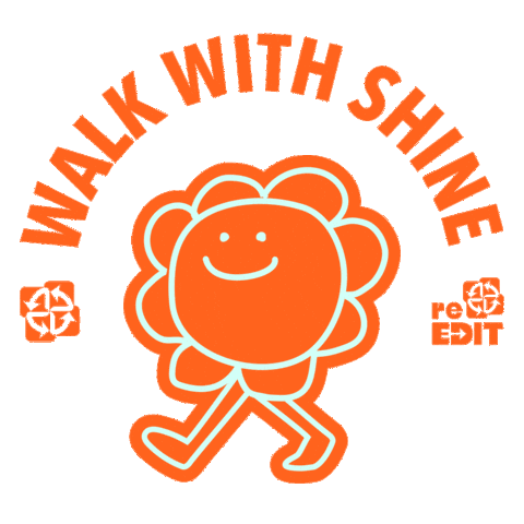Walk Smile Sticker by reEDIT