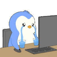Give Up Crying Sticker by Pudgy Penguins