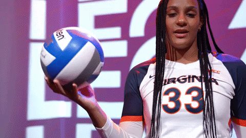 Volleyball Uva GIF by Virginia Athletics