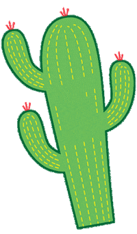 desert cactus Sticker by Case Gods