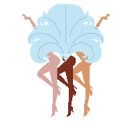 cabaretdiversity cabaret moulin rouge showgirls showgirl Sticker