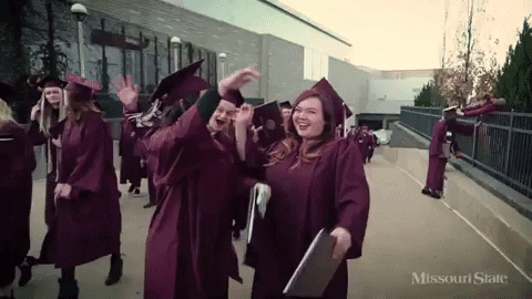 College Graduation GIF by Missouri State University