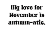Fall Season Text Sticker by OpticalArtInc.