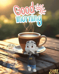 Good Morning Gm GIF by Zhot