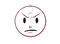 Angry On Fire Sticker